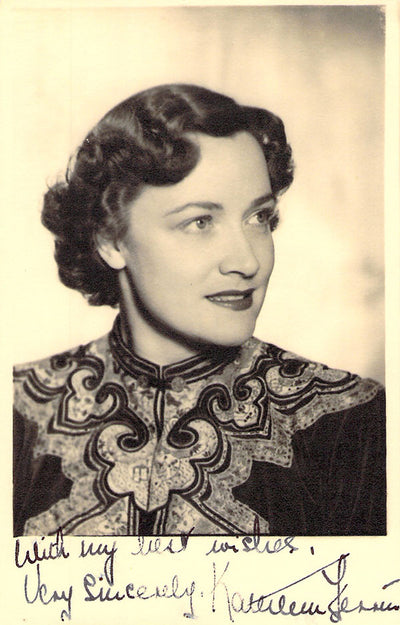 Ferrier, Kathleen - Signed Photo Postcard