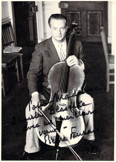 Fournier, Pierre - Signed Photograph
