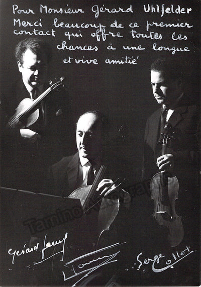 French String Trio - Signed Photo
