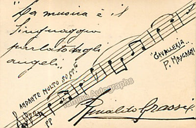 Grassi, Rinaldo - Autograph Music Quote