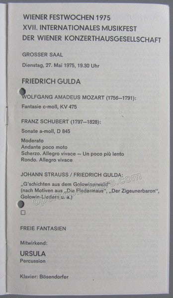 GULDA, Friedrich