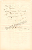 Gunz, Gustav - Autograph Letter Signed 1882