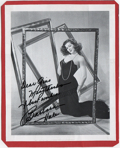 Hale, Barbara - Signed Photo