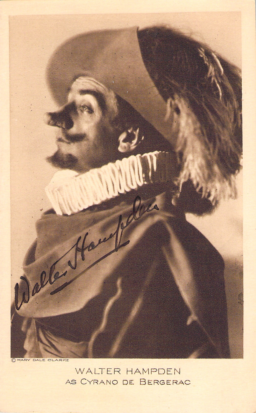 Hampden, Walter - Signed Photo Postcard