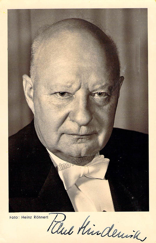 autograph hindemith paul signed photo 1
