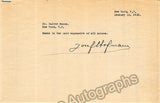 Hofmann, Jozef - Set of two typed letters signed