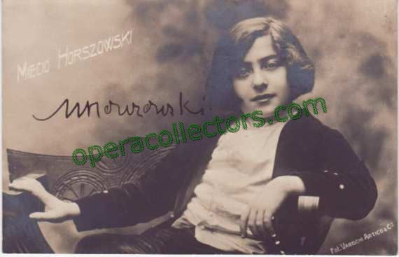 Horszowski, Mieczyslaw - Early Signed Photo Postcard