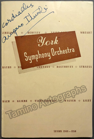 Iturbi, Jose - Signed Program 1950