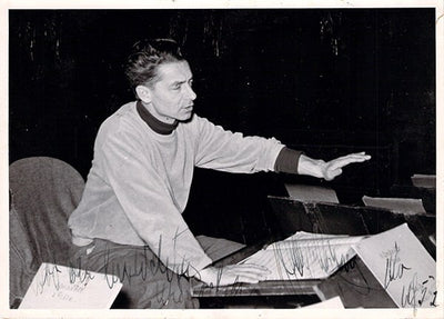 Karajan, Herbert von - Signed Photo in Rehearsal