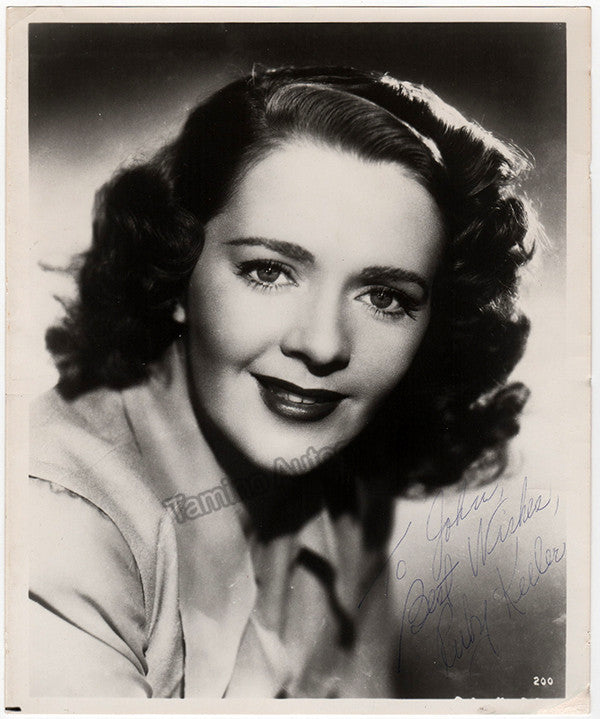 autograph keeler ruby signed photo 1
