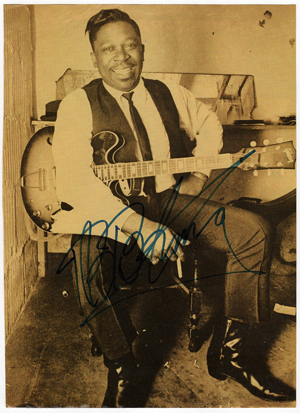 autograph king riley b also known as b b king signed photo 1