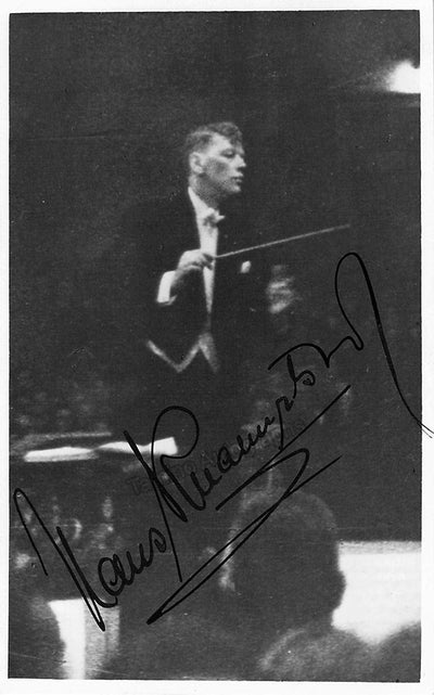 Knappertsbusch, Hans - Signed photo postcard