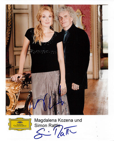 Kozena, Magdalena - Rattle, Simon - Double Signed Promo Photo