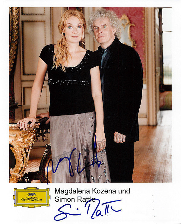 貴重 Sir Simon Rattle 直筆サイン 2022 autograph-kozena-magdalena-