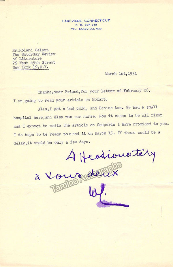 autograph landowska wanda lot of 12 typed letters signed 3