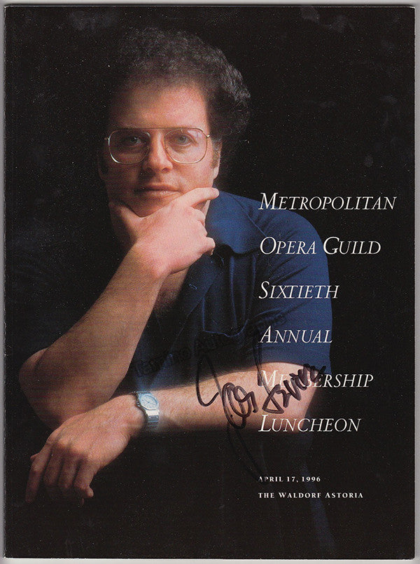 Levine, James - Signed Program Metropolitan Opera Guild 1996