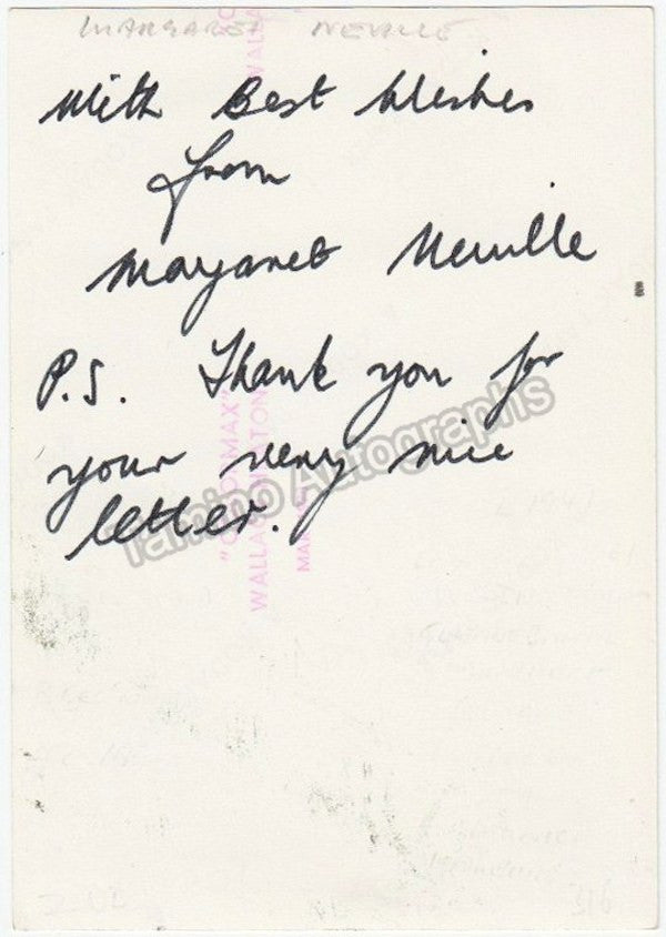 autograph neville margaret 2