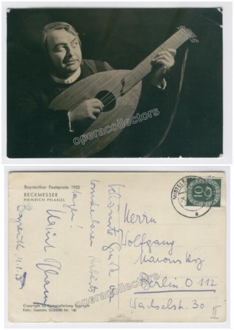 Pflanzl, Heinrich - Signed photo in role