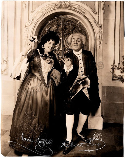 Reiss, Albert - Mattfeld, Marie - Double Signed Photo Der Rosenkavalier Premiere 1913