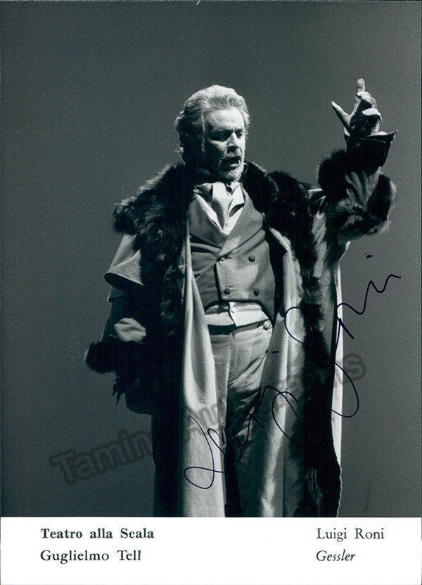 Luigi Roni Signed Photo Tamino