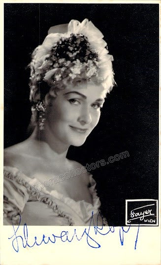 Schwarzkopf, Elisabeth - Signed Photo in Der Rosenkavalier