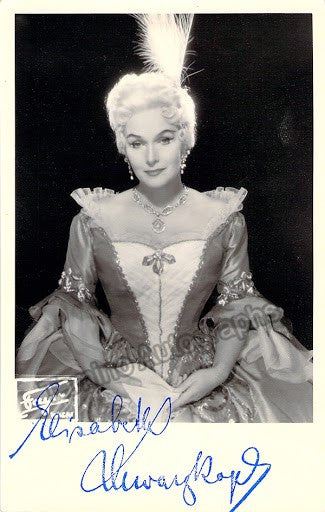 Schwarzkopf, Elisabeth - Signed photo postcard in Der Rosenkavalier