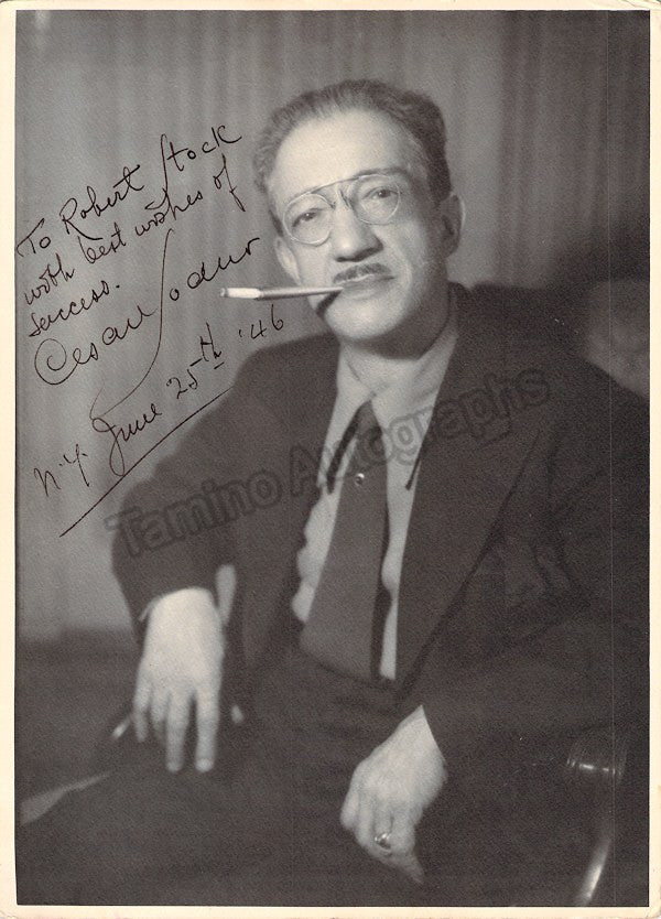 Sodero, Cesare - Signed Photo