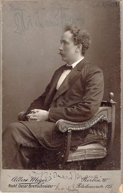 Strauss, Richard - Double Signed Cabinet Photo 1921