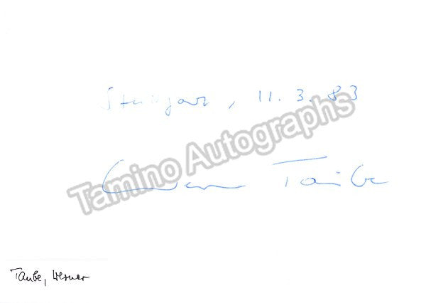 autograph taube werner signed photo 2