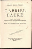 Verd, Jean - Signed Book "Gabriel Faure" 1958