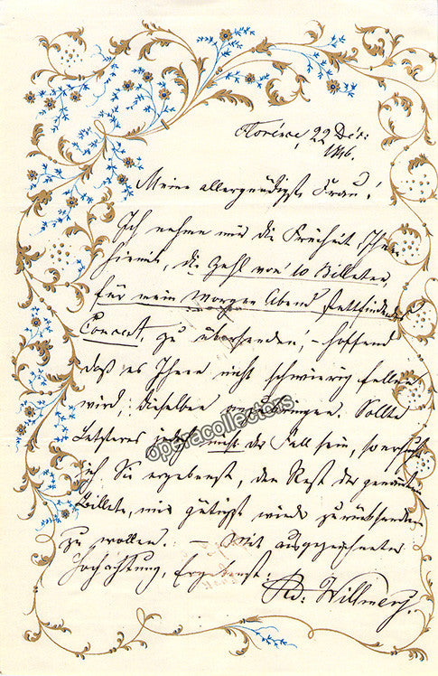 autograph willmers rudolf autograph letter signed music quote 1838 2