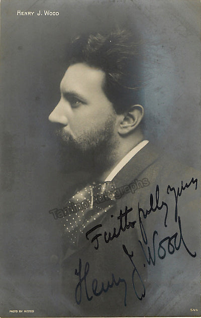 Wood, Henry - Signed Photo Postcard