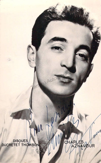 Aznavour, Charles - Signed Photograph