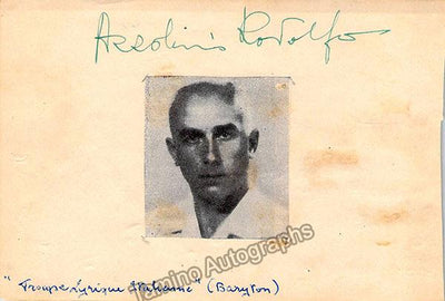 Azzolini, Rodolfo - Autograph Note Signed