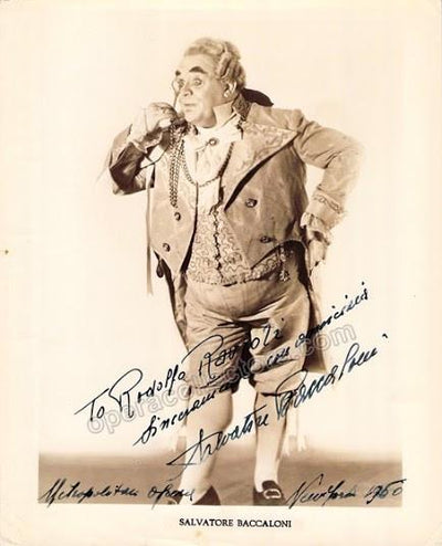 Baccaloni, Salvatore - Signed photo as Don Pasquale
