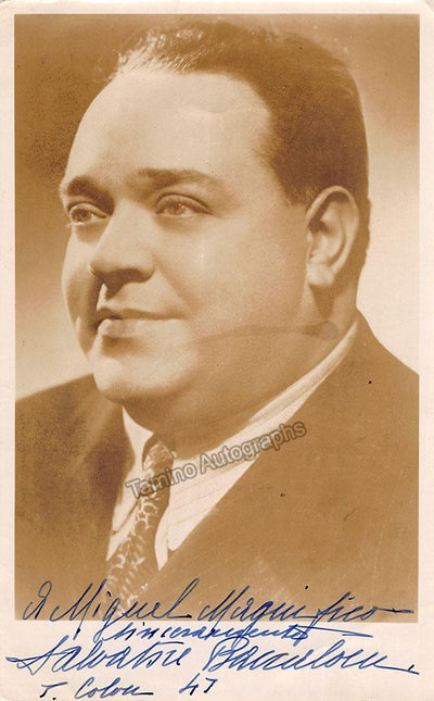 BACCALONI, Salvatore (Various Autographs)