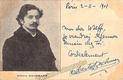 Bachmann, Alberto - Signed Photograph