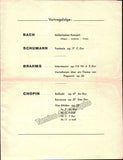 Backhaus, Wilhelm - Lot of 4 Programs 1928-1966