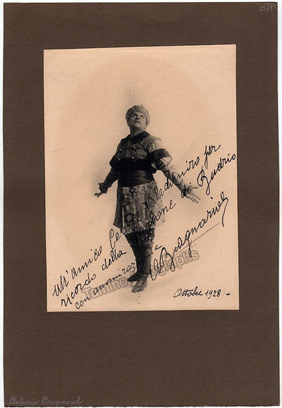 Bagnariol, Antonio - Large Signed Photo in Role 1928
