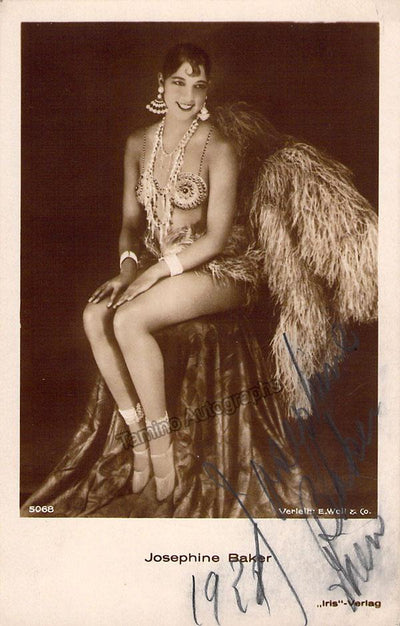 Baker, Josephine - Signed Photo 1938