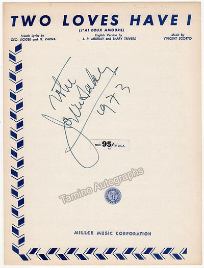 Baker, Josephine - Signed Score 1973