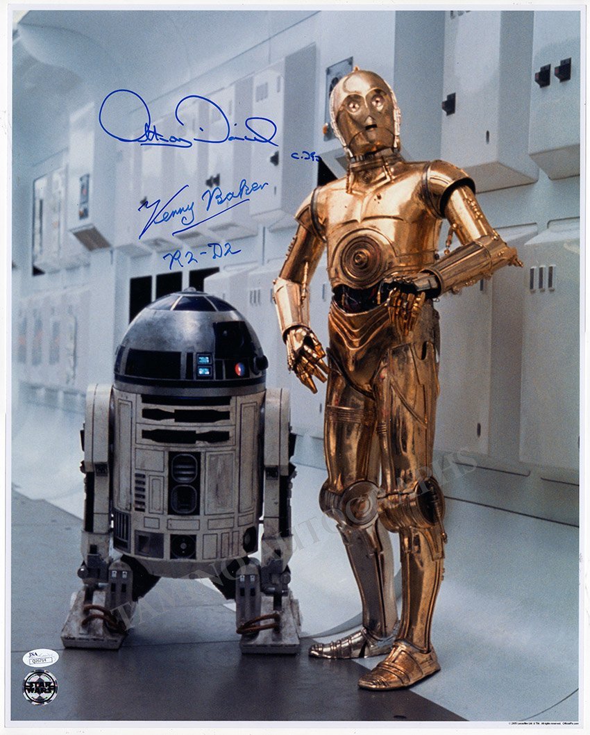 Baker, Kenny - Daniels, Anthony - Large Double Signed Photo in Star Wars