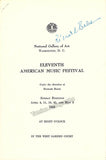 Bales, Richard - Set of 13 Signed Programs 1946-1959