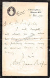 Balfour, Arthur James - Signed Photograph & Letter 1901