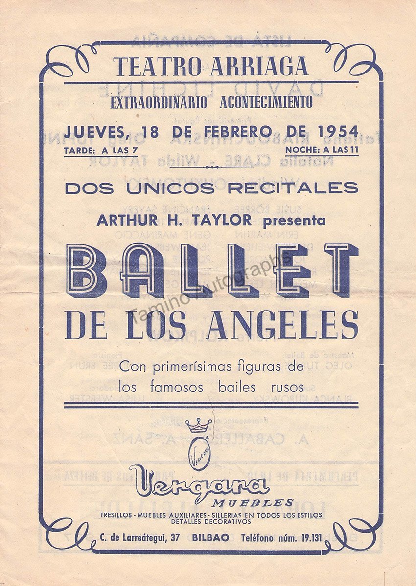 Ballet & Dance - Playbills and Programs Lot - Tamino