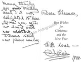 Ballet - Lot of Signed Autograph Letters