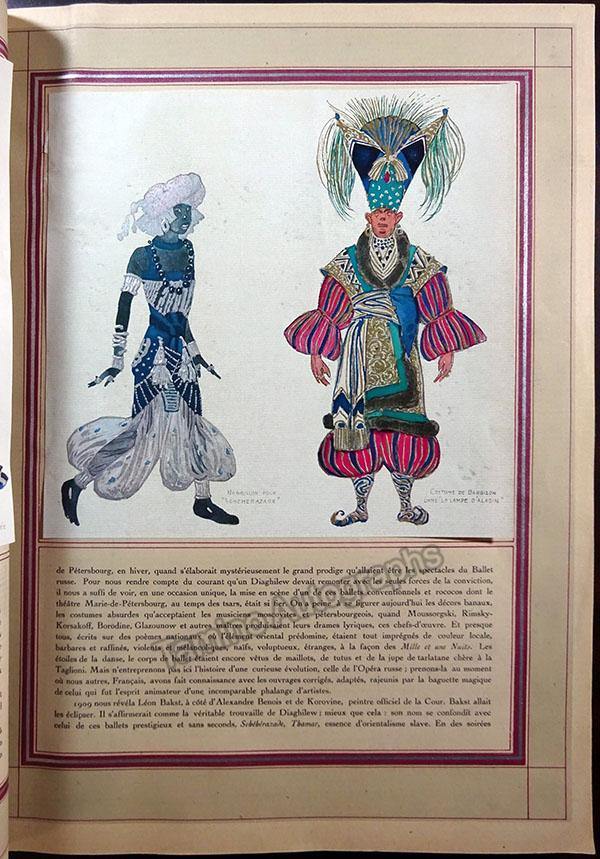 Ballet Russe - L'Illustration Magazine 1927 - Tamino