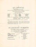 Ballet Russe - Program with Karsavina & Nijinski London 1911 + Pagliacci
