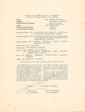 Ballet Russe - Program with Pavlova & Nijinski London 1911
