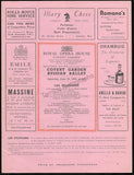 Ballet Russe - Royal Opera House Program 1939